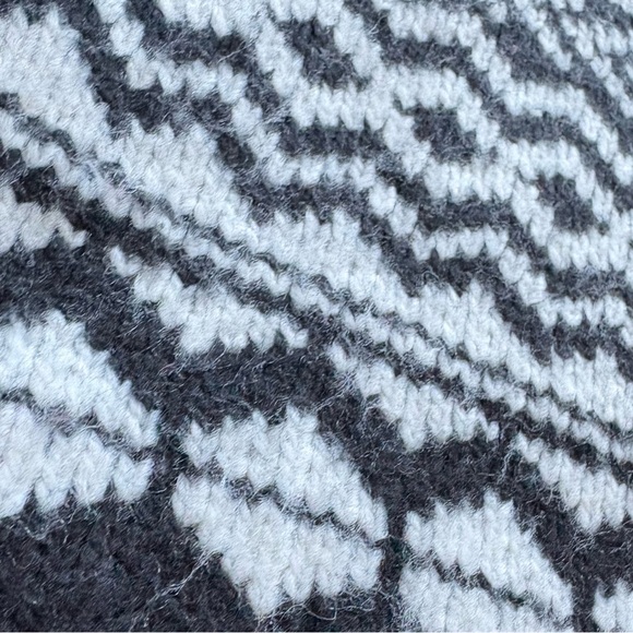 Ann Taylor Monochrome Cheetah Knit Mock Neck Sweater - Picture 5 of 8